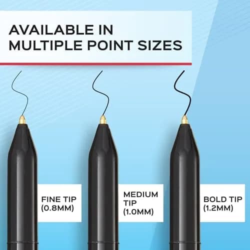 Paper Mate Write Bros. Ballpoint Pens, Medium Point (1.0mm), Blue, 12 Count | Smooth Ink, Sleek Design thumbnail 3