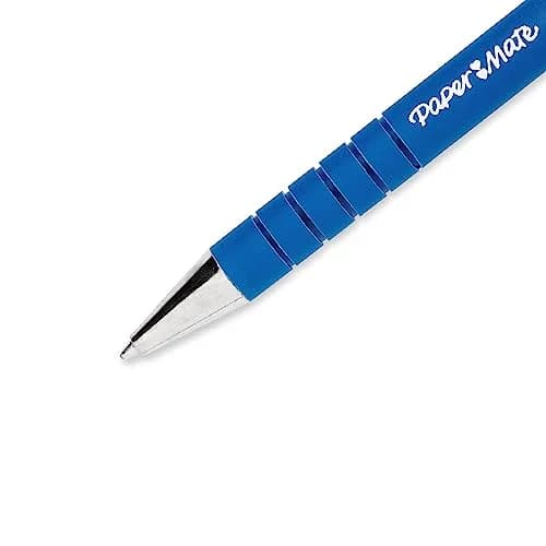 Paper Mate Flexgrip Ultra Retractable Ballpoint Pen 0.70 mm | Fine Point, Blue Ink, 12-Pack thumbnail 3