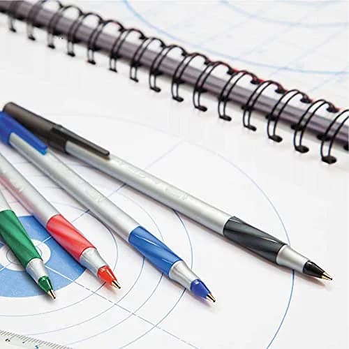 BIC Round Stic Grip Xtra Comfort Red Ballpoint Pens, Medium Point (1.2mm), 12-Count Pack | Smooth Ink Flow thumbnail 4