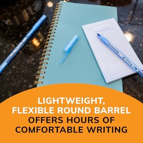 BIC Round Stic Xtra Life Red Ballpoint Pens, Medium Point (1.0mm), 12-Count Pack | Smooth Writing Comfort thumbnail 5