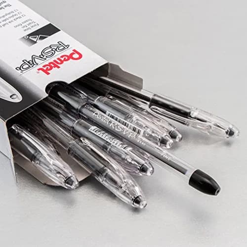 Pentel RSVP Ballpoint Pen, Fine Line, 0.7mm, Black Ink | Durable, Comfortable & Long-Lasting thumbnail 3
