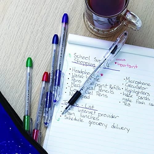Pentel RSVP Ballpoint Pen, (0.7mm) Fine Line, Blue Ink | Long-lasting, USA-imported pen for extended writing thumbnail 8