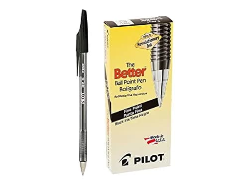 PILOT The Better Ball Point Pen Fine Point 0.7mm Black Ink 12-Pack | Smooth Writing for Students & Professionals thumbnail 2