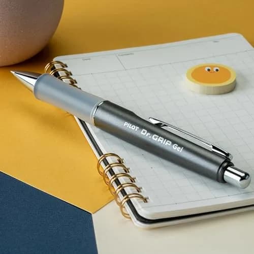 PILOT Dr. Grip Limited Refillable & Retractable Gel Pen, Black Barrel, Fine Point 0.7mm | Arthritis Foundation Commended Ergonomic Grip thumbnail 4