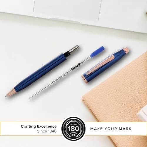 Cross Refill Blue Medium Point Pack of 2 | Quick-Dry, Consistent Ink for Everyday Writing thumbnail 3