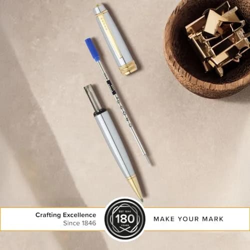 Cross Blue Ballpoint Pen Refill, Broad Point, 2-Pack Refill Set | Writes 1 Mile thumbnail 3