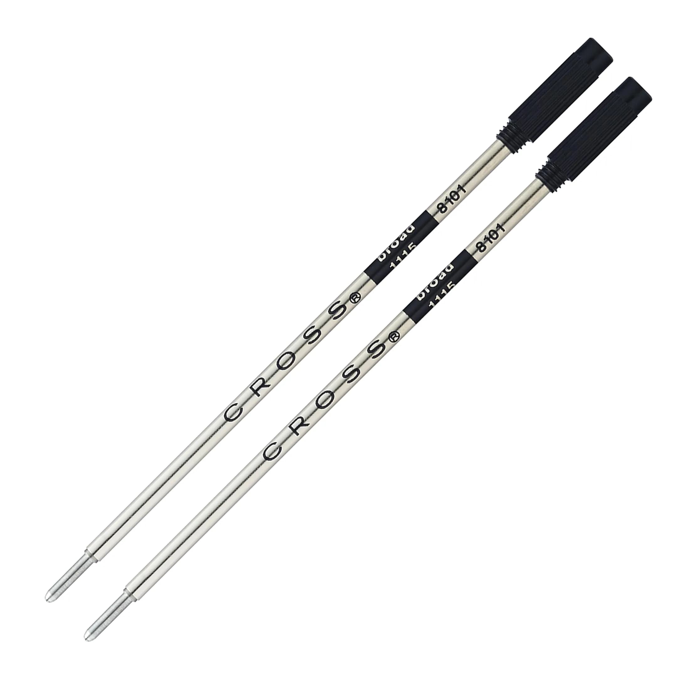 Cross Refill Broad Point Black | Reliable, Quick-Drying Ink for All Paper (70-120 chars) — Black