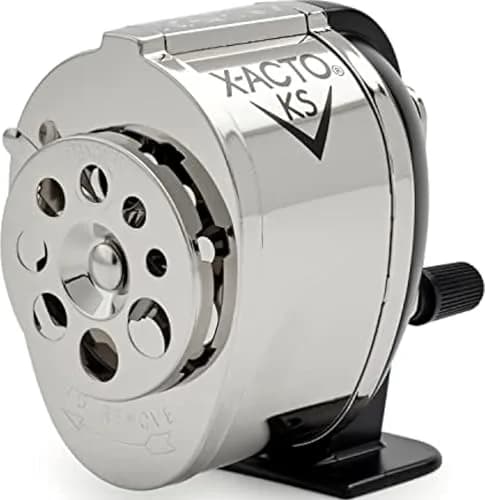 X-Acto KS Manual Pencil Sharpener, Mountable, Metal, 1 Count | Adjustable for 8 Pencil Sizes thumbnail 1