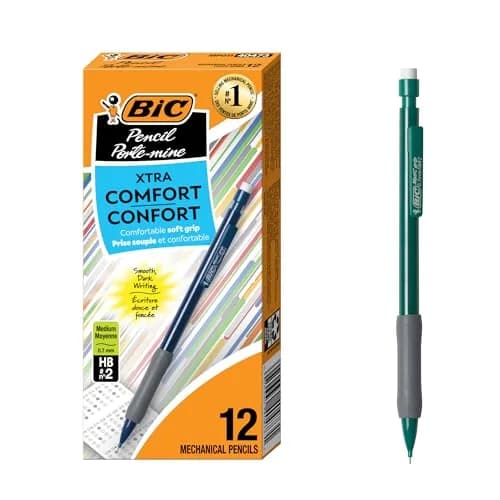BIC Xtra Comfort Mechanical Pencils with Erasers 0.7mm | Reliable School & Office Supplies thumbnail 1