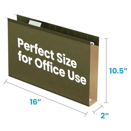 Pendaflex Extra Capacity Reinforced Hanging File Folders 2" Legal Size 400 Sheets | Holds Bulky Files Securely thumbnail 3