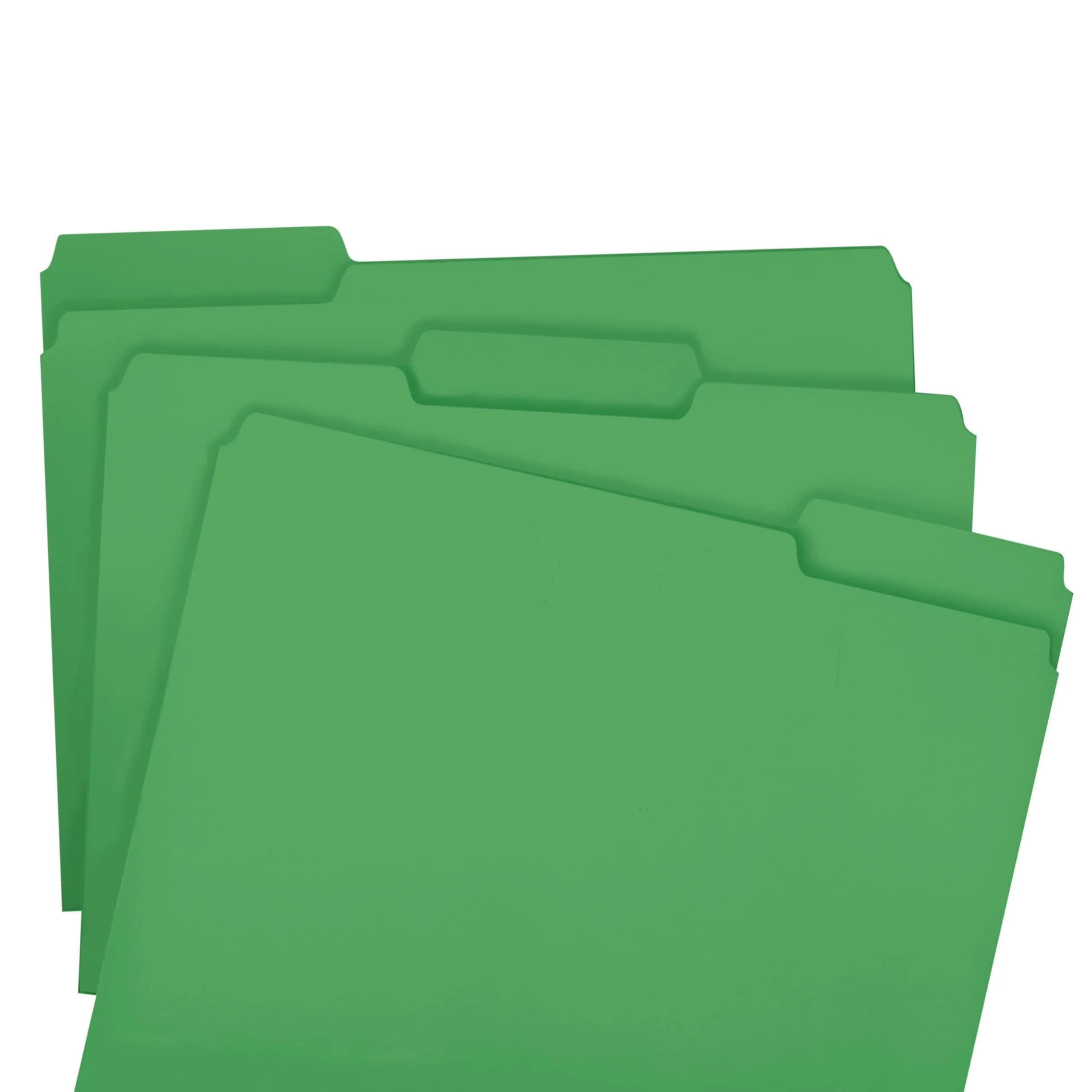 Smead Standard File Folders 100 Count Green 1/3-Cut Tabs Letter Size | Bulk Pack File Folders for Office & Students - view 4