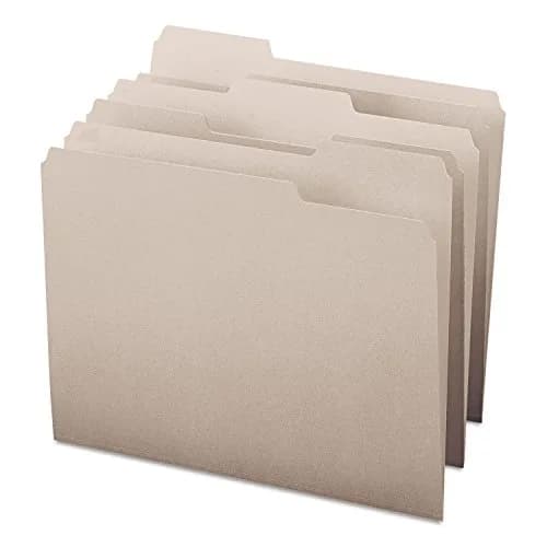 Smead Colored File Folders Gray 100 per Box (11.625 x 9.5 inches) | Organize Documents with 1/3-Cut Tabs thumbnail 8