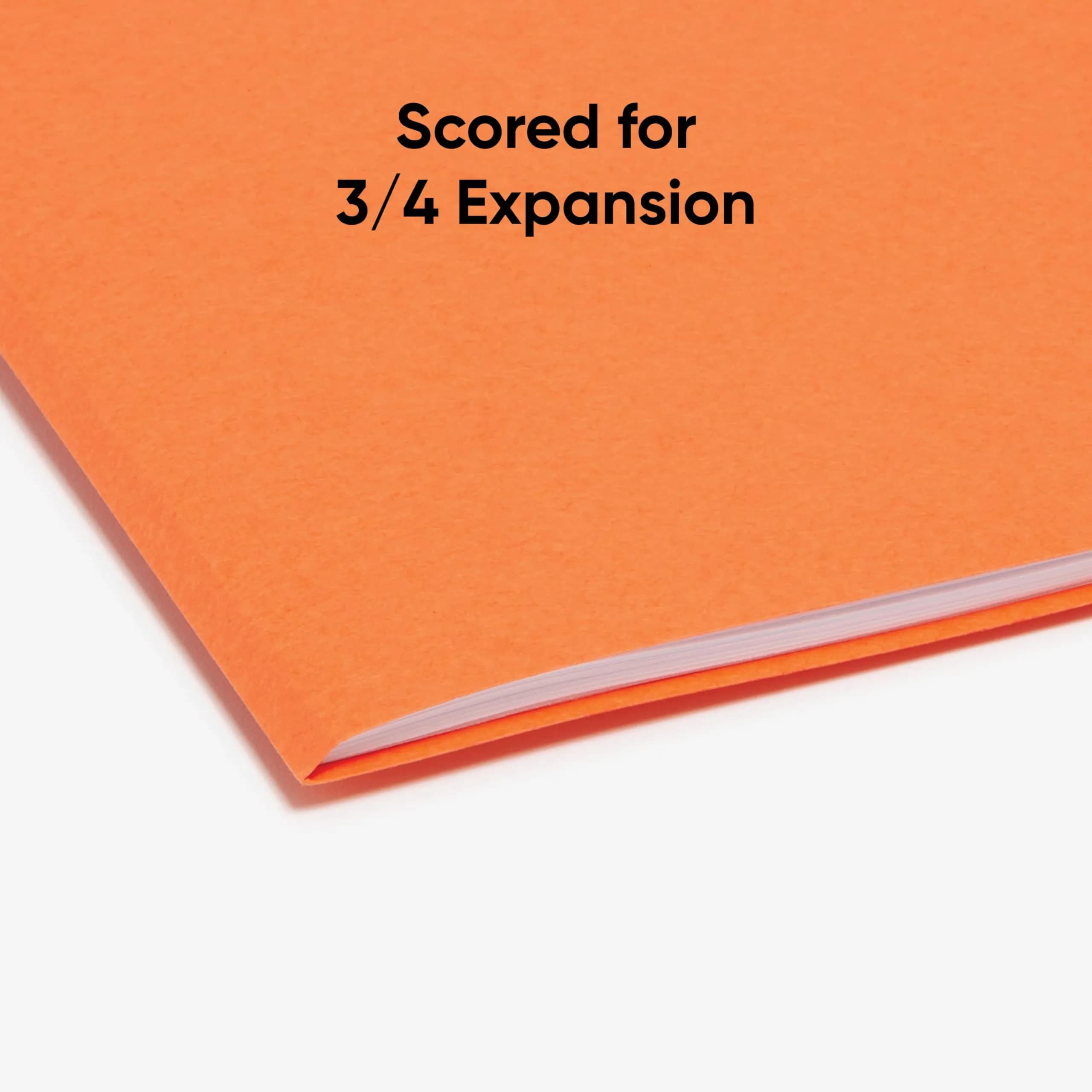 Smead Orange File Folders, Letter Size, 100 per Box | Organize Documents with 1/3-Cut Tabs - view 5