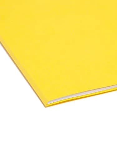 Smead Yellow File Folders 100 Count | Classic 1/3-Cut Tab, Letter Size, 3/4" Expansion thumbnail 5