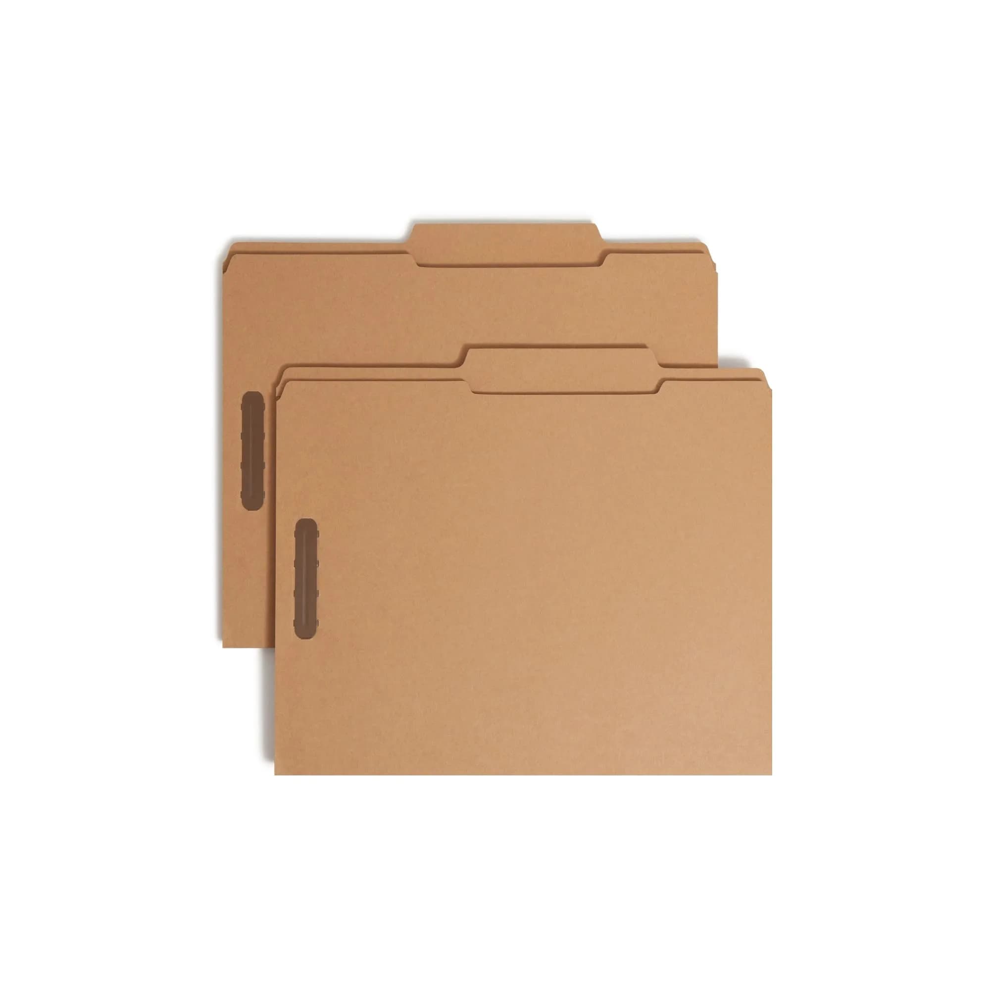 SMEAD File Folder Reinforced 2/5 -Cut Tab Right of Center Letter Kraft | Secure, Durable & Made in USA — 2 Fasteners
