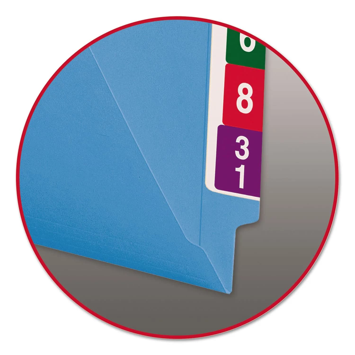 Smead End Tab File Folder, Shelf-Master Reinforced Straight-Cut Tab, Letter Size, Blue, 100 per Box | Industry Standard for Efficient Shelf Filing - view 4