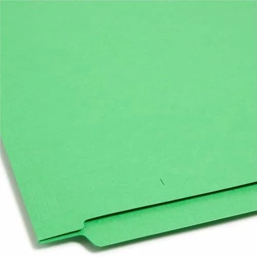 Smead End Tab File Folder, Shelf-Master Reinforced Straight-Cut Tab, Letter Size, Green, 100 per Box (25110) | Durable Filing for Offices thumbnail 5