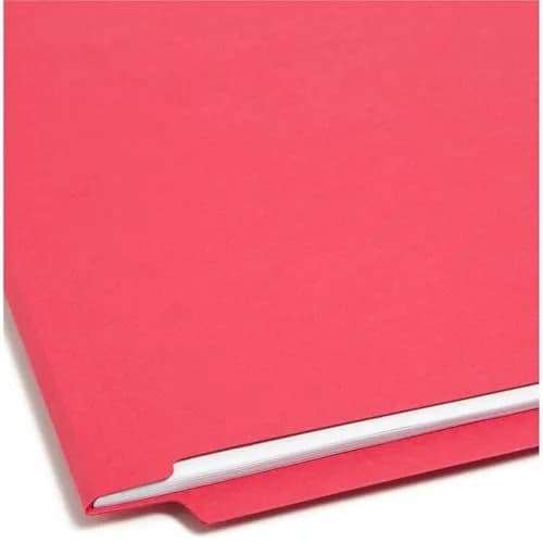 Smead End Tab File Folder, Shelf-Master Reinforced Straight-Cut Tab, Letter Size, Red, 100 Per Box | Industry Standard for Efficient Shelf Filing thumbnail 5