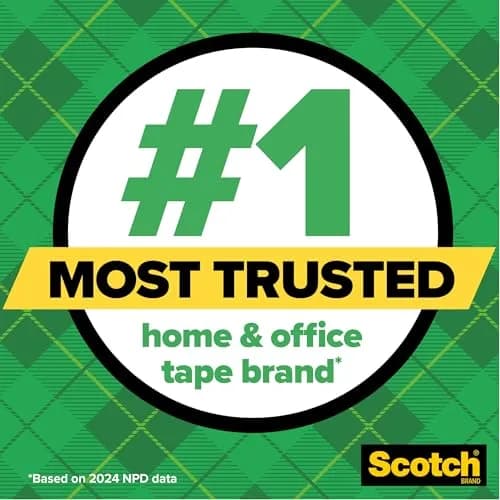Scotch Classic Desktop Tape Dispenser Black 2.7 in. x 2.7 in. x 6.4 in. | Weighted Base for One-Handed Use thumbnail 4