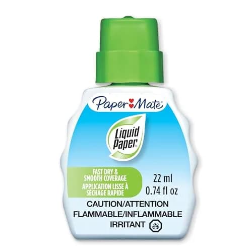 Paper Mate Liquid Paper Correction Fluid White 22 ml (3 Count) | Fast Dry, Smooth Coverage thumbnail 4
