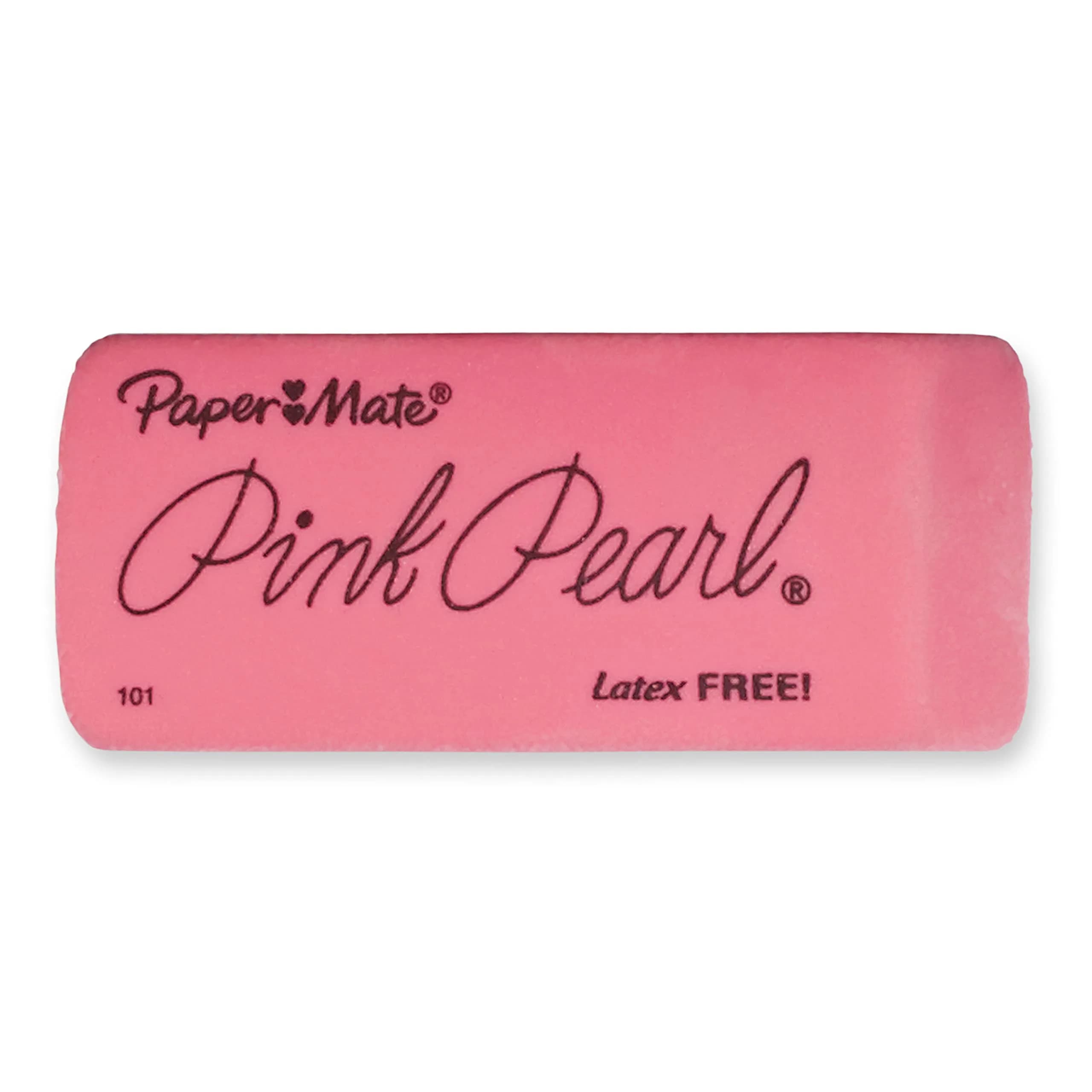 Paper Mate Pink Pearl Erasers, Large, 3 Count | Smudge-Resistant & Latex-Free - view 2