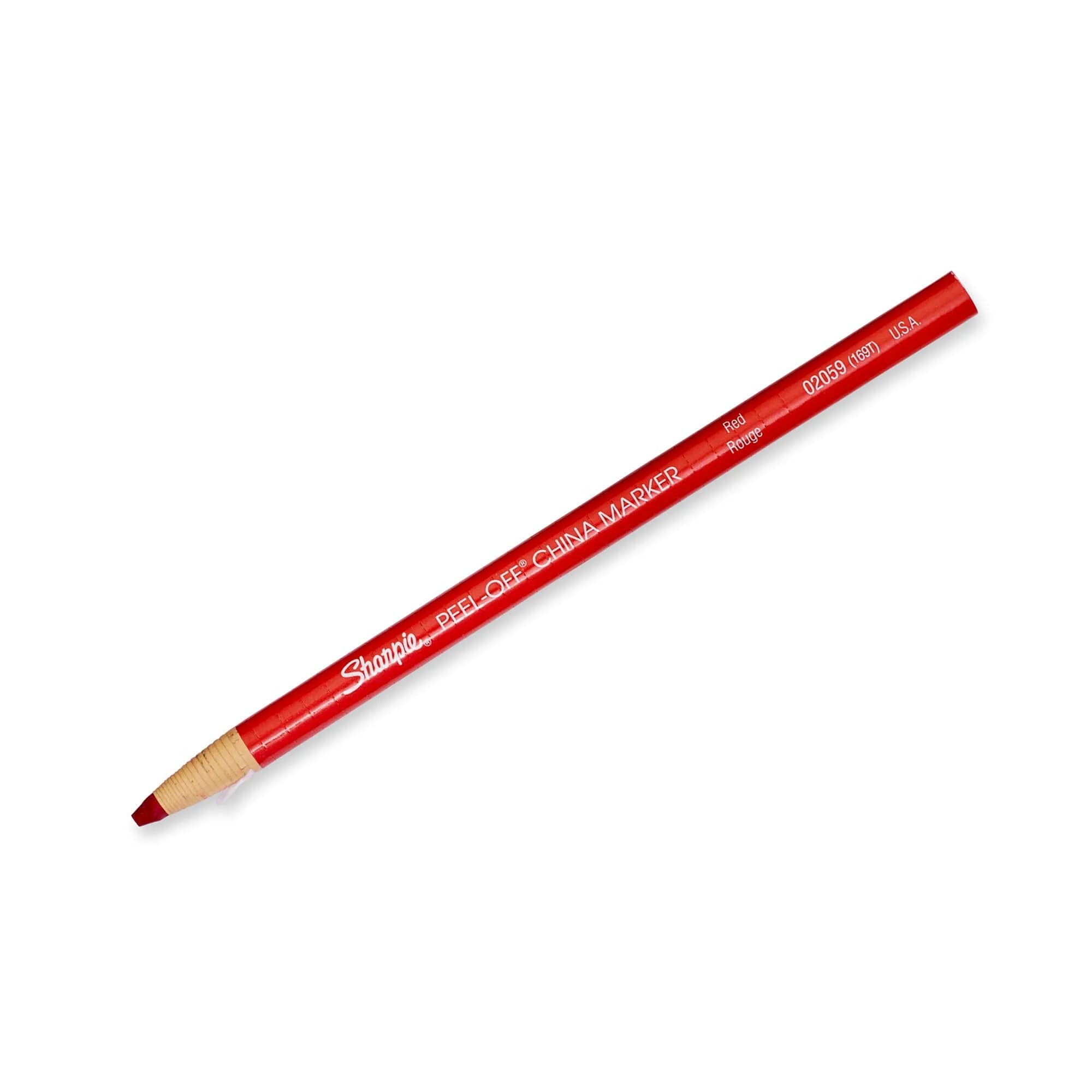Sharpie Peel-Off China Markers Red 12 Count | Fade & Moisture Resistant Marking Pen - view 3