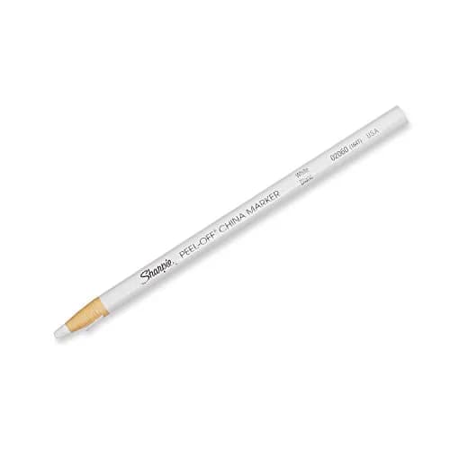 Sharpie Peel-Off China Marker Grease Pencils White Box of 12 | Marks Glass, Metal, Plastic, Porcelain thumbnail 3