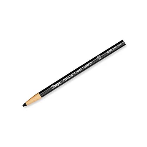 Sharpie Peel-Off China Marker Grease Pencils, Black, 12 Count | Writes on Glass, Metal, Plastic thumbnail 2