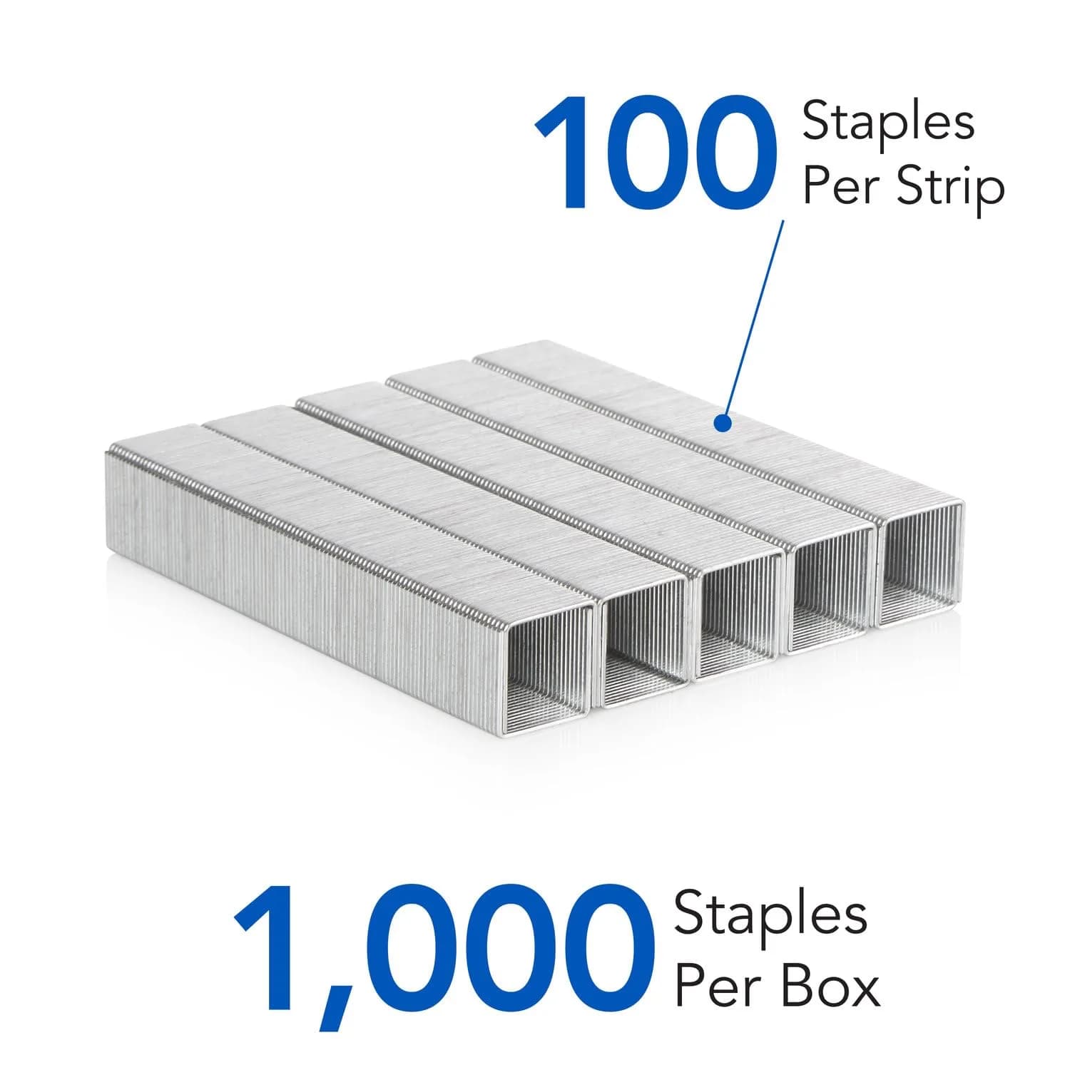 Rexel Swingline Staples, Heavy Duty, 1/2" Length, 90 Sheet Capacity, 100/Strip, 1000/Box, 1 Pack (35312) thumbnail 2
