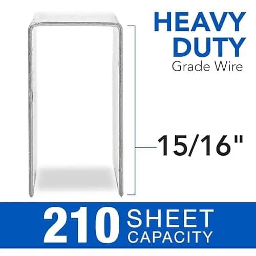 Rexel Heavy Duty Staples 15/16" (210 Sheet) | Sharp Chisel Points for Fewer Jams thumbnail 2