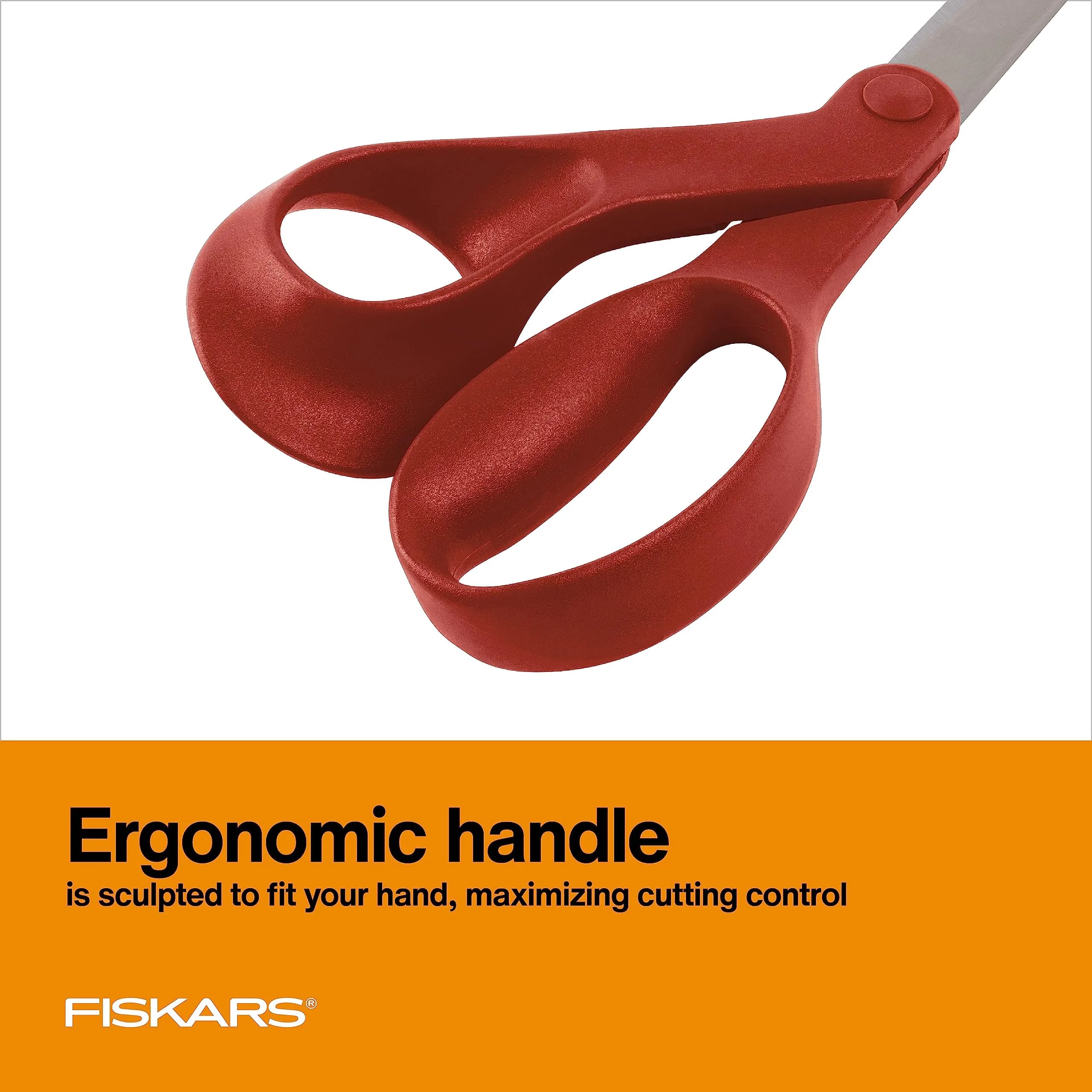 Fiskars Left-Handed Scissors, 20 cm (8") Precision Crafting Shears | Stainless Steel Blades for Fabric, Paper, and Crafts - view 5