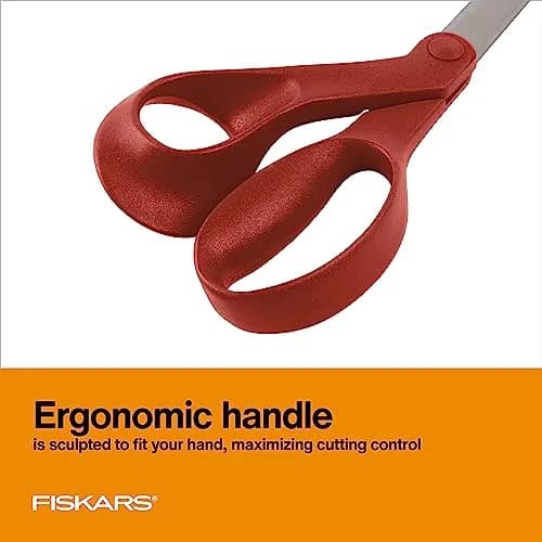 Fiskars Left-Handed Scissors, 20 cm (8") Precision Crafting Shears | Stainless Steel Blades for Fabric, Paper, and Crafts thumbnail 5