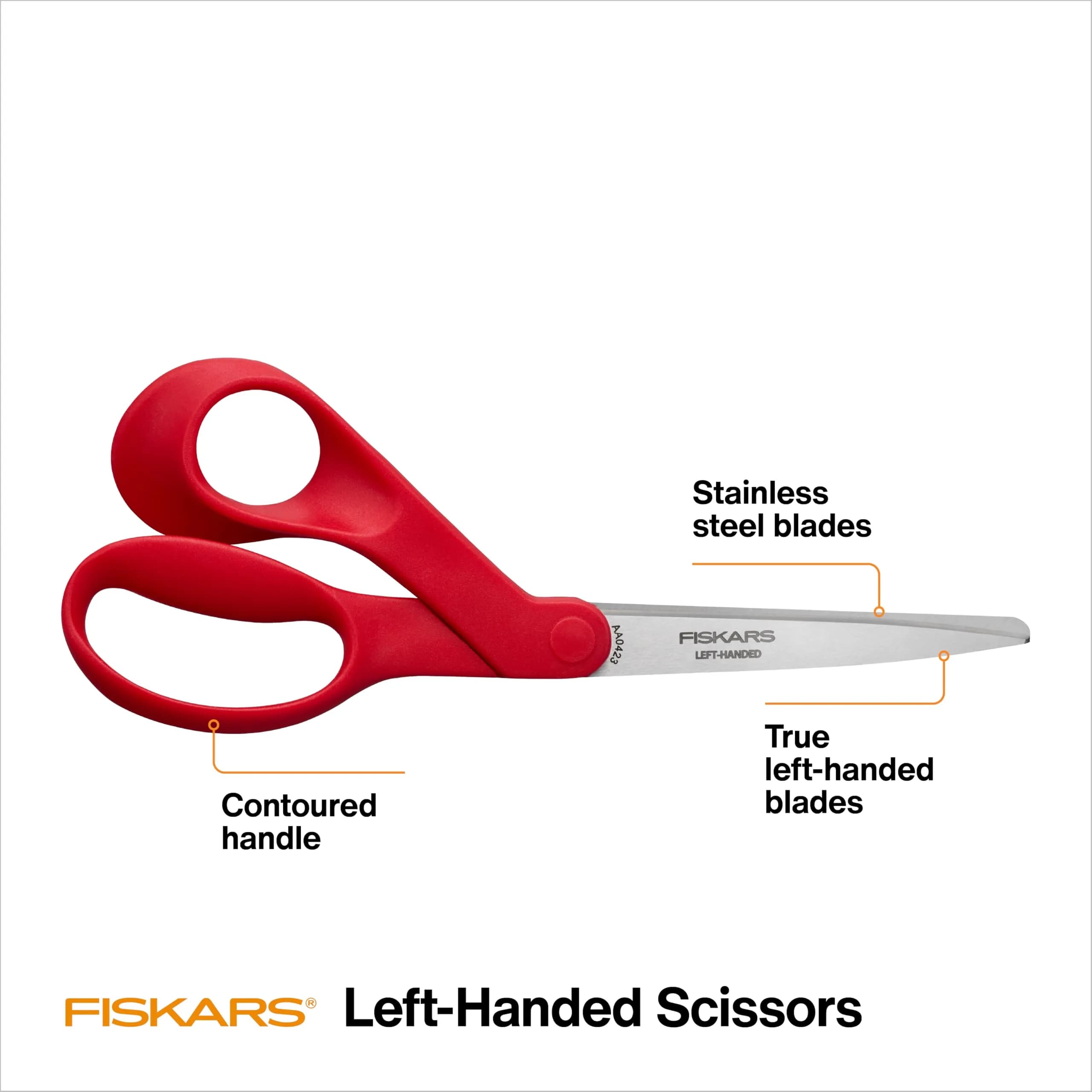Fiskars Left-Handed Scissors, 20 cm (8") Precision Crafting Shears | Stainless Steel Blades for Fabric, Paper, and Crafts - view 2
