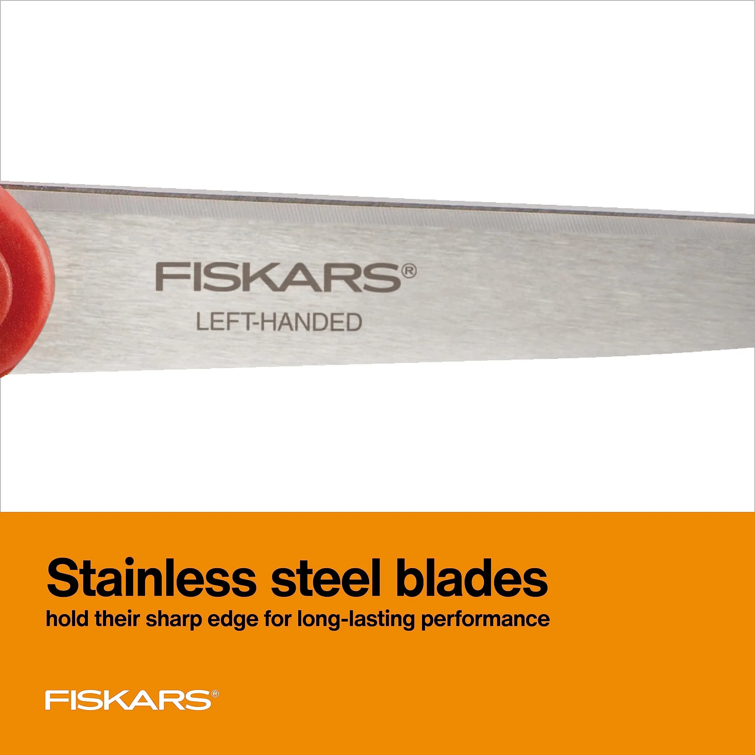 Fiskars Left-Handed Scissors, 20 cm (8") Precision Crafting Shears | Stainless Steel Blades for Fabric, Paper, and Crafts - view 4