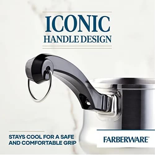 Farberware Classic Series Stainless Steel Butter Warmer Melting Pot | Compact 0.6 Quarts for Melting & Heating thumbnail 5