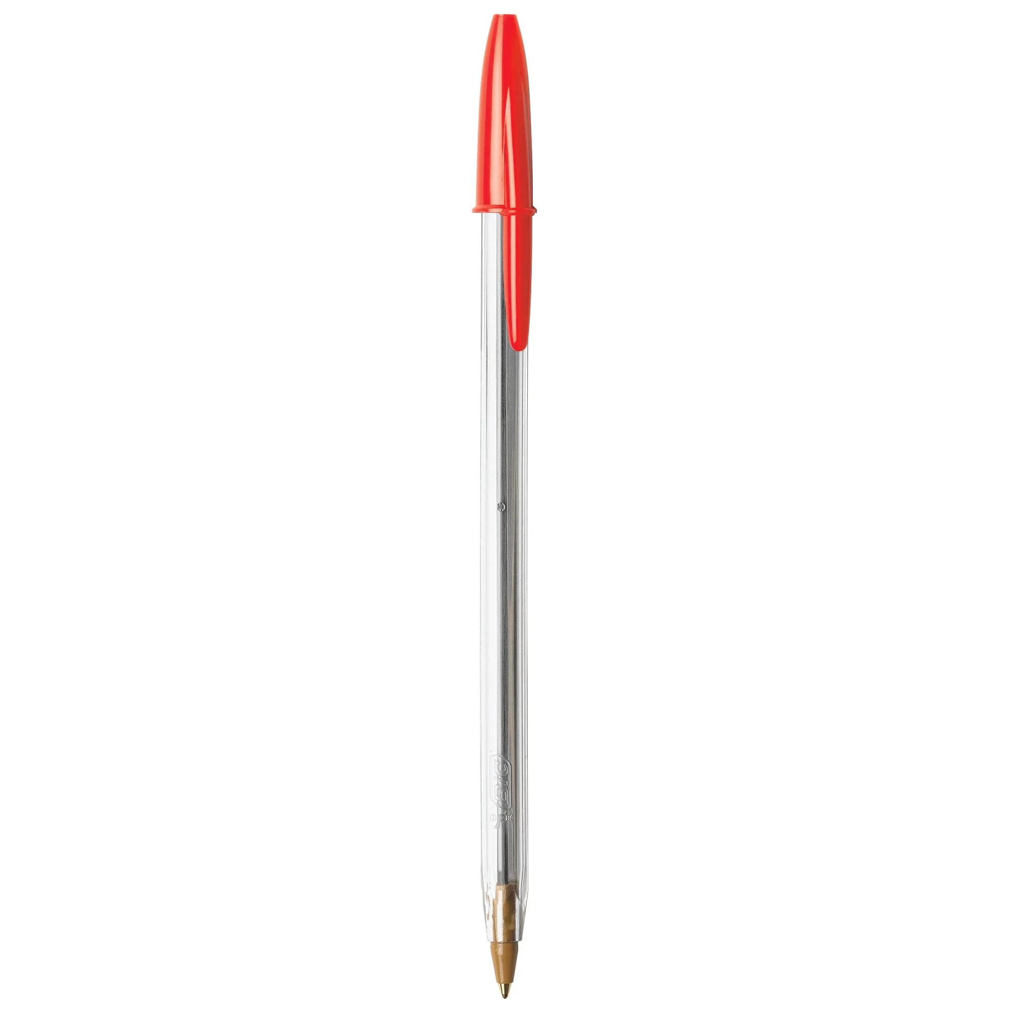 BIC Cristal Xtra Smooth Ballpoint Pen, Medium Point (1.0mm), Red, 10-Count | Smooth Ink Flow - view 2