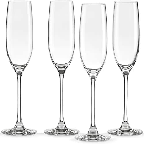 Lenox Tuscany Classics 4pc Toasting Flute Set, 7 oz, Clear | Elegant European Crystal for Celebrations thumbnail 1