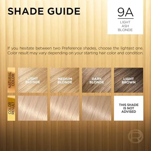 L'Oreal Paris Superior Preference Permanent Hair Color Light Ash Blonde 9A | Fade-Defying Radiance thumbnail 5