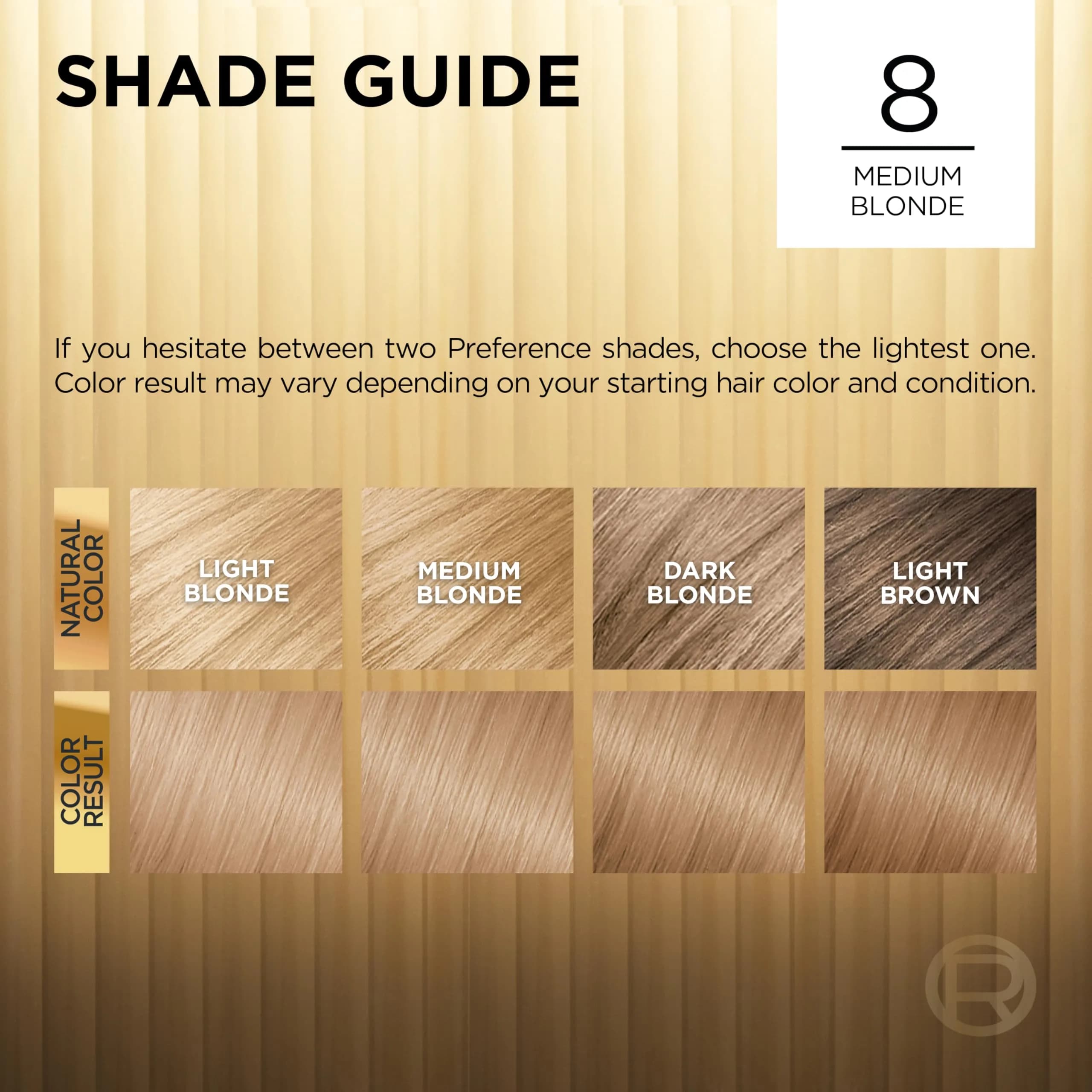 L'Oreal Paris Superior Preference Permanent Hair Color, 8 Medium Blonde, 1 Kit | Fade-Defying Shine Up to 8 Weeks - view 5
