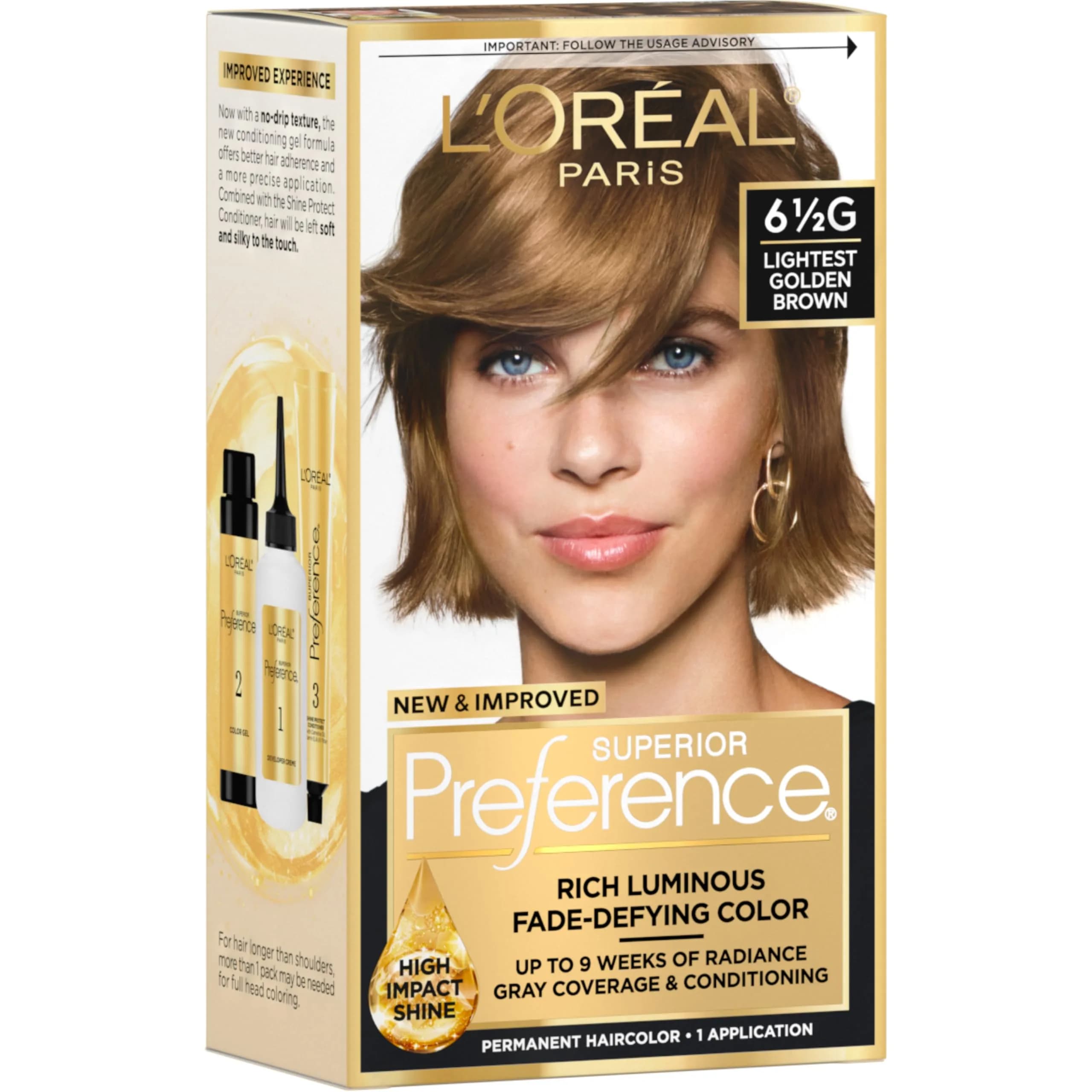 L'Oreal Paris Superior Preference Permanent Hair Color UL61 Ultra Light Ash Brown, Pack of 1 - main product image