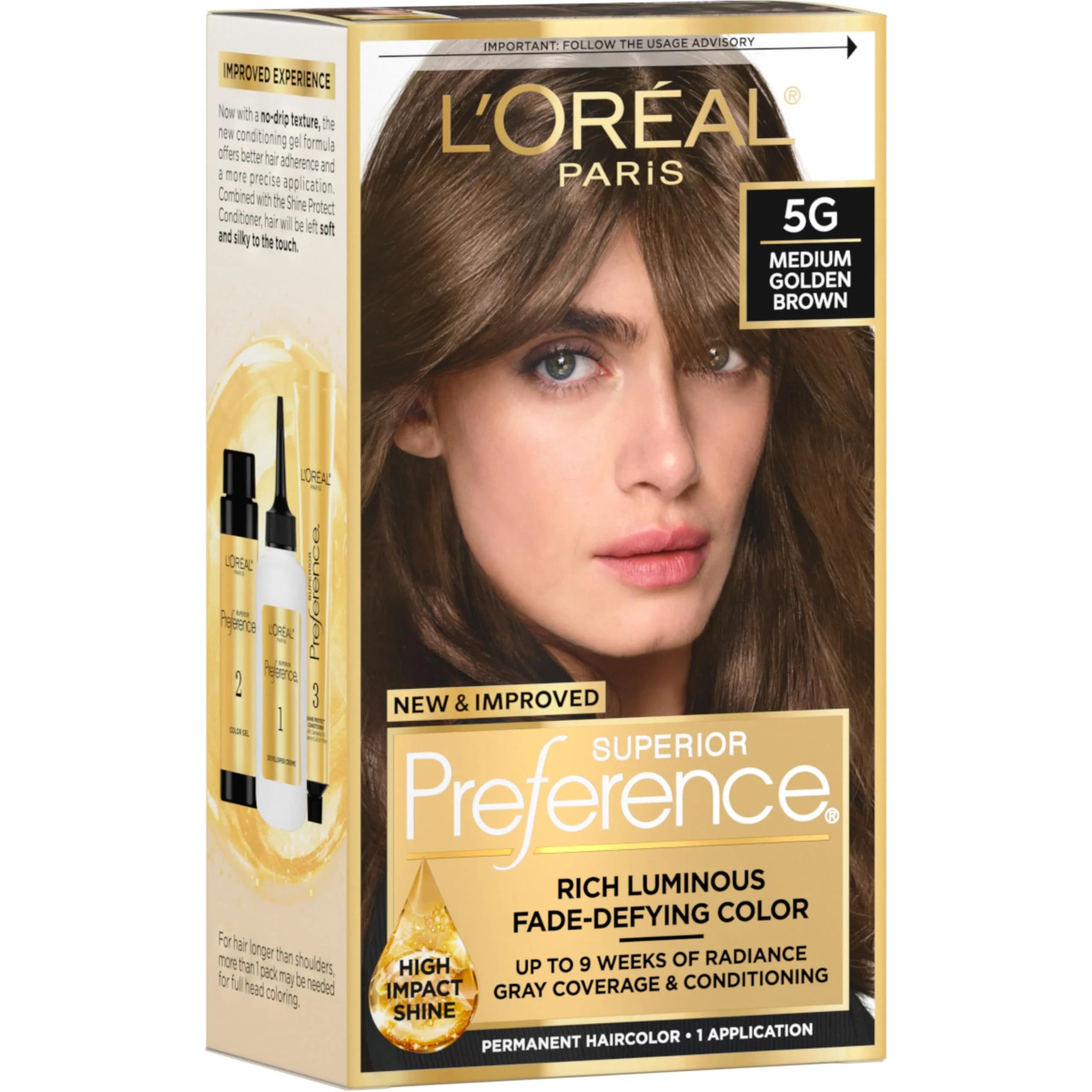 L'Oreal Paris Superior Preference Ultra Light Ash Brown Hair Color - 1 Count Pack - main product image
