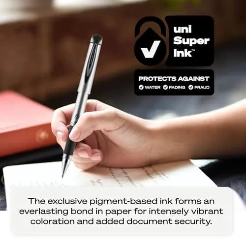 Uni-Ball Gel Impact Pen 1.0mm Red | Bold, Water & Fade-Resistant, Refillable thumbnail 6