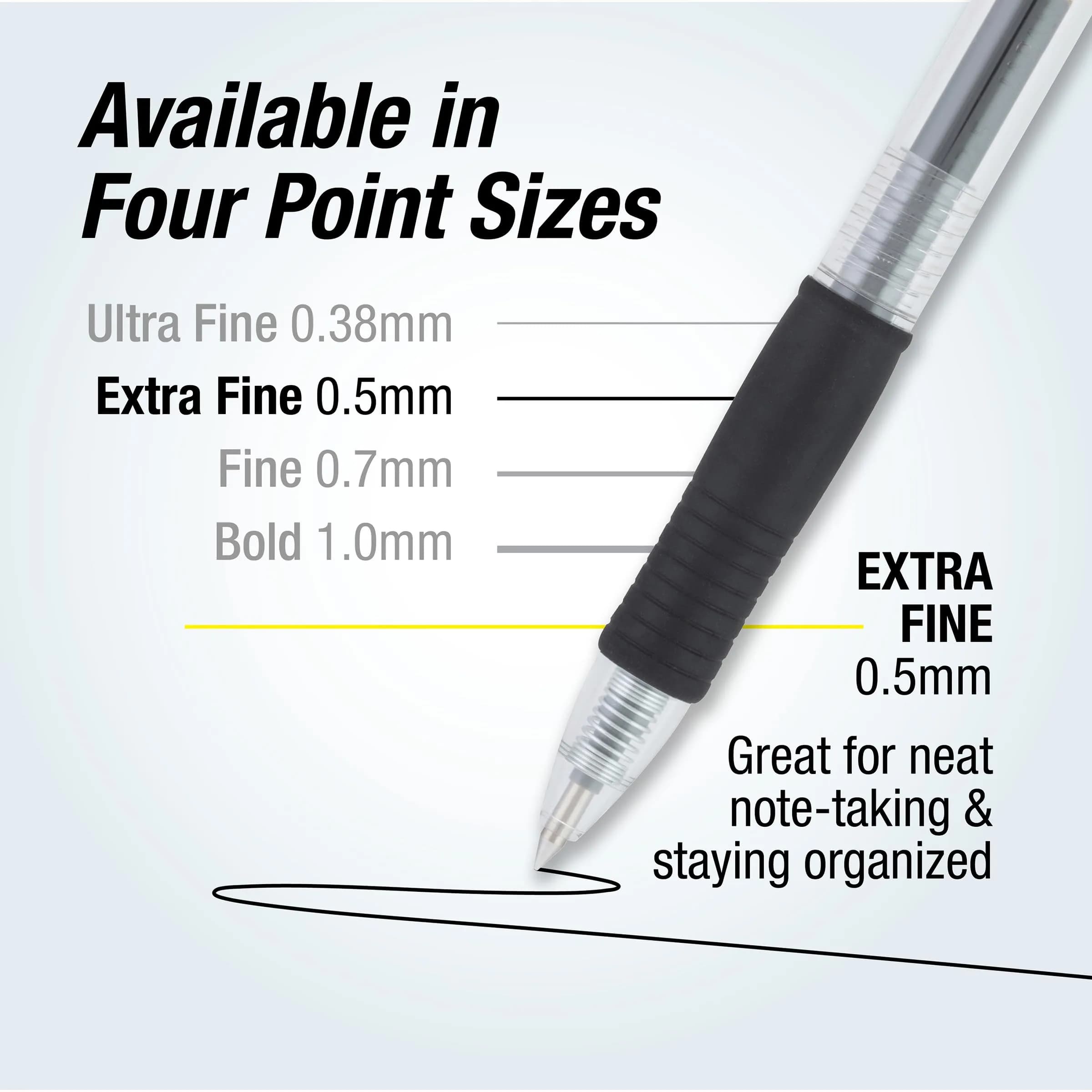 PILOT G2 Premium Gel Roller Pens, Extra Fine Point 0.5 mm, Black Ink, Pack of 12 | Smooth Writing for Students & Office - view 5