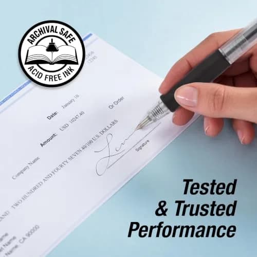 PILOT G2 Premium Gel Roller Pens, Extra Fine Point 0.5 mm, Black Ink, Pack of 12 | Smooth Writing for Students & Office thumbnail 6