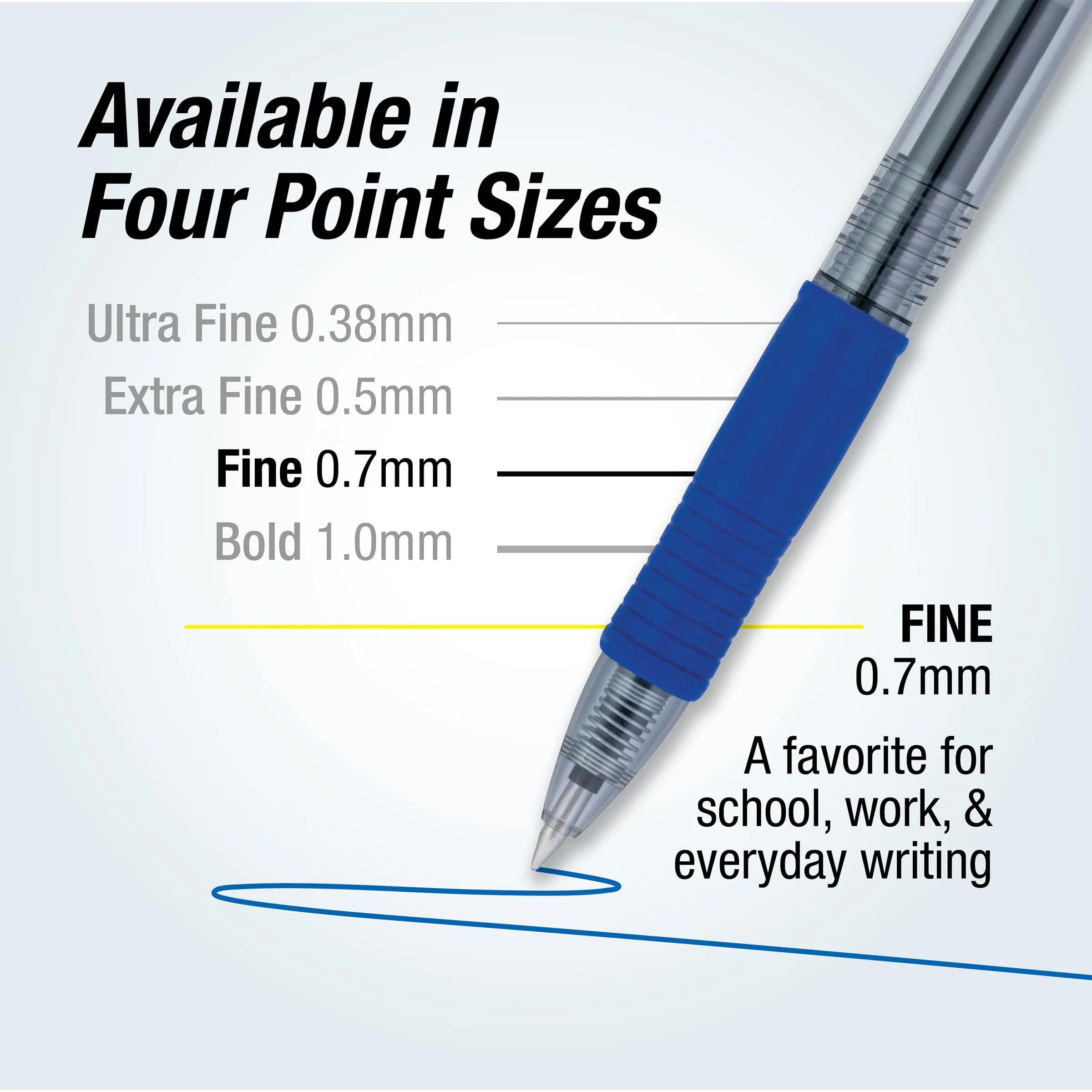 PILOT G2 Premium Gel Roller Pens, 0.7 mm, Blue Ink, Fine Point, Pack of 12 | Smooth Writing Instrument - view 5