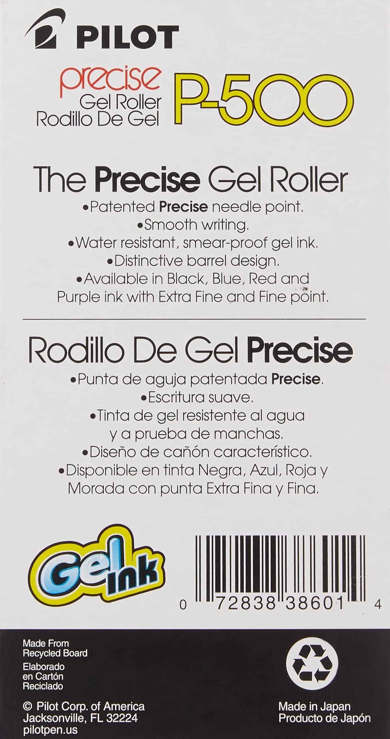 PILOT Precise P-700 Gel Ink Rollerball Pens, Extra Fine Point 0.5mm, Blue Ink, 12-Pack | Smooth Writing for Professionals & Students - view 3