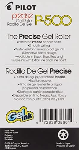 PILOT Precise P-700 Gel Ink Rollerball Pens, Extra Fine Point 0.5mm, Blue Ink, 12-Pack | Smooth Writing for Professionals & Students thumbnail 3