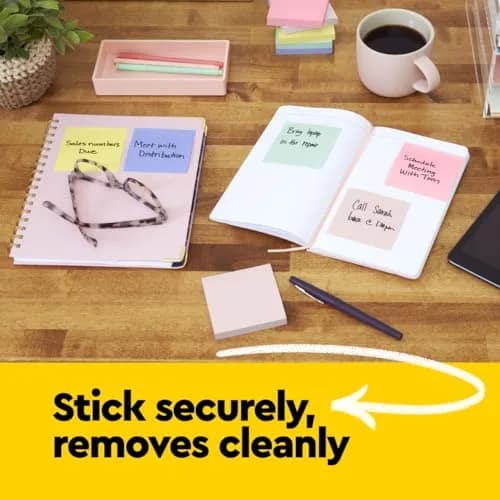 Post-it Notes 1 3/8 x 1 7/8 in | Canary Yellow, 12 Pads, 100 Sheets Each, Original USA Office Supplies thumbnail 9