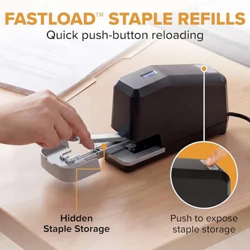 Bostitch Office Impulse Heavy Duty Electric Stapler Value Pack 2.5 lb (1.13 kg) | Staples up to 45 Sheets thumbnail 4