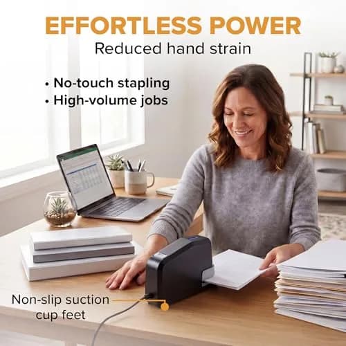 Bostitch Office Impulse Heavy Duty Electric Stapler Value Pack 2.5 lb (1.13 kg) | Staples up to 45 Sheets thumbnail 6